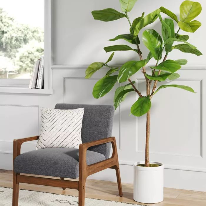 72" Artificial Fiddle Leaf Tree in Pot - Threshold™ | Target
