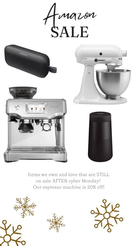Some of our tried and true home favorites that are still on sale even after Cyber Monday! Our breville is 20% off! Any of these would make great gifts for you or someone you love!❤️ 

#LTKGiftGuide #LTKCyberWeek #LTKSeasonal