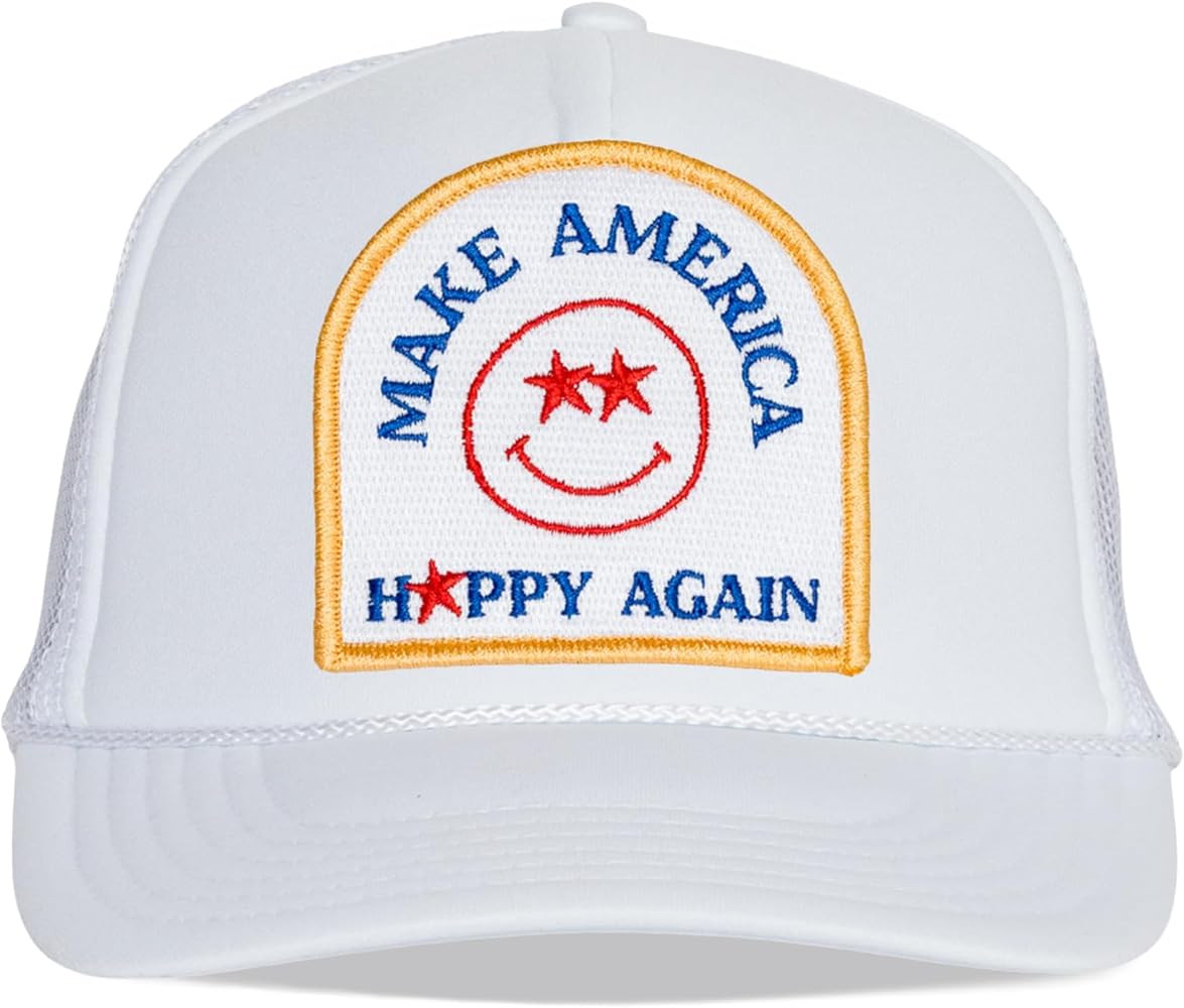 Friday Feelin' Make America Happy Again Womens Trucker Hat - Adjustable Womens Baseball Caps, Mes... | Amazon (US)