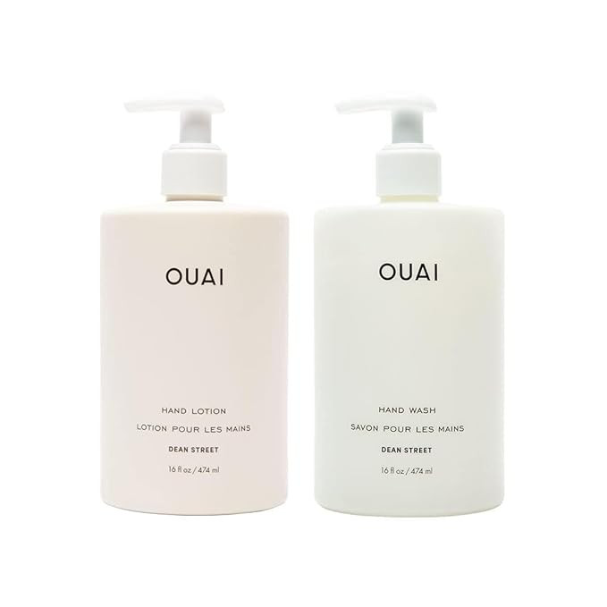 OUAI Hand Wash and Hand Lotion Set, Dean Street Scent - Moisturizes and Exfoliates with Daily Use... | Amazon (US)
