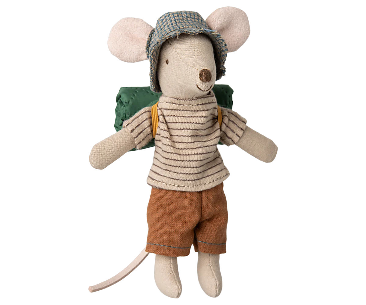Maileg Hiker mouse, Big brother - Thin stripes | Persnickety
