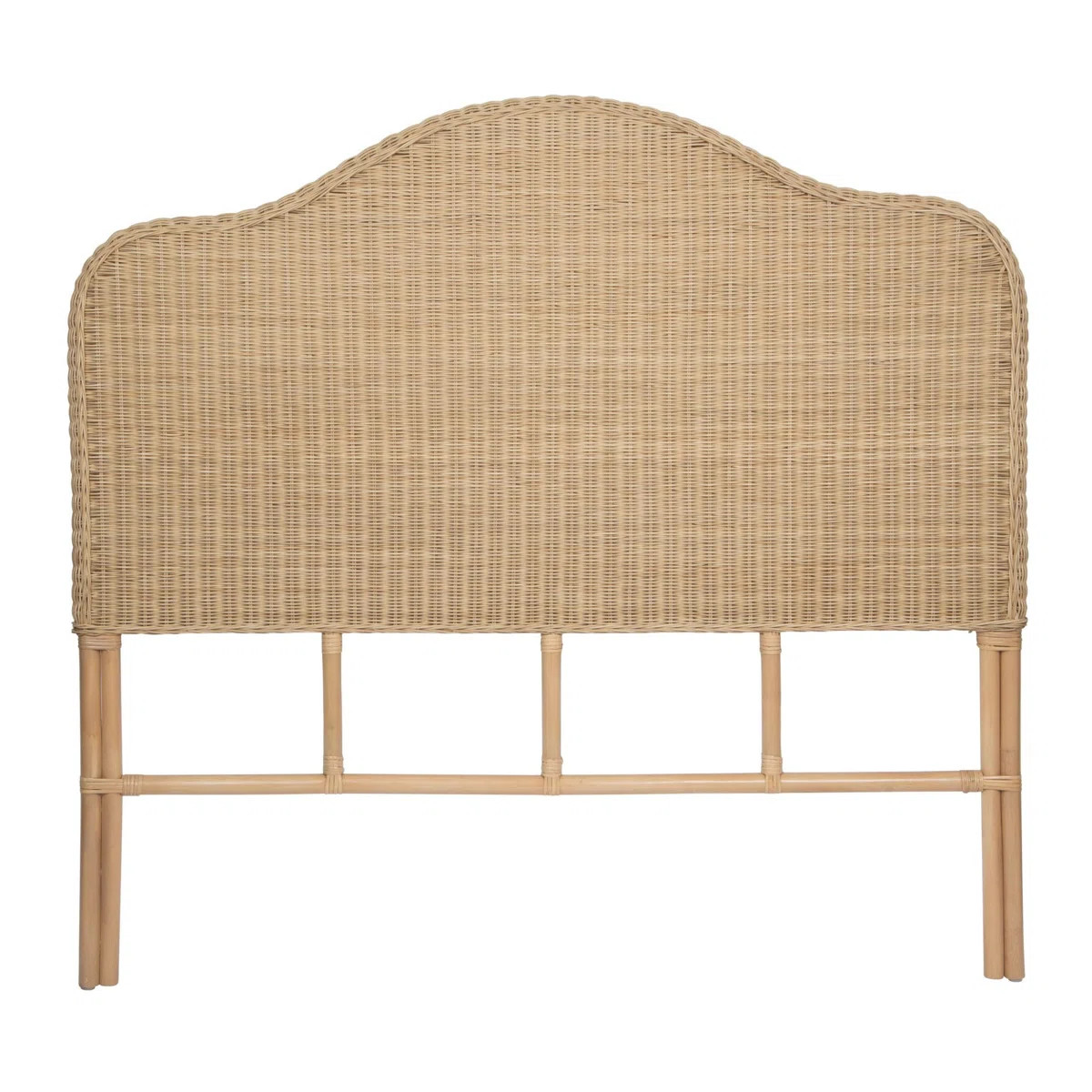 Borneo Wicker Bed Headboard, Natural,  California King Size | Wayfair North America
