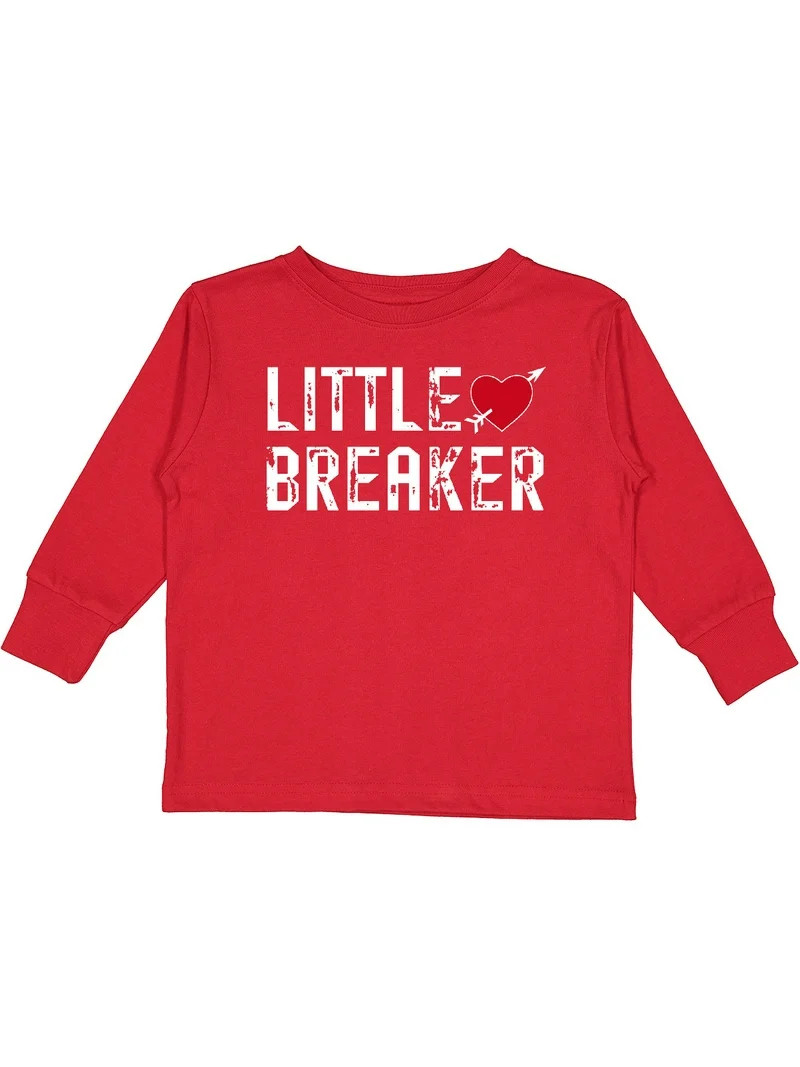 Inktastic Little Heartbreaker with Arrow Boys or Girls Long Sleeve Toddler T-Shirt | Walmart (US)