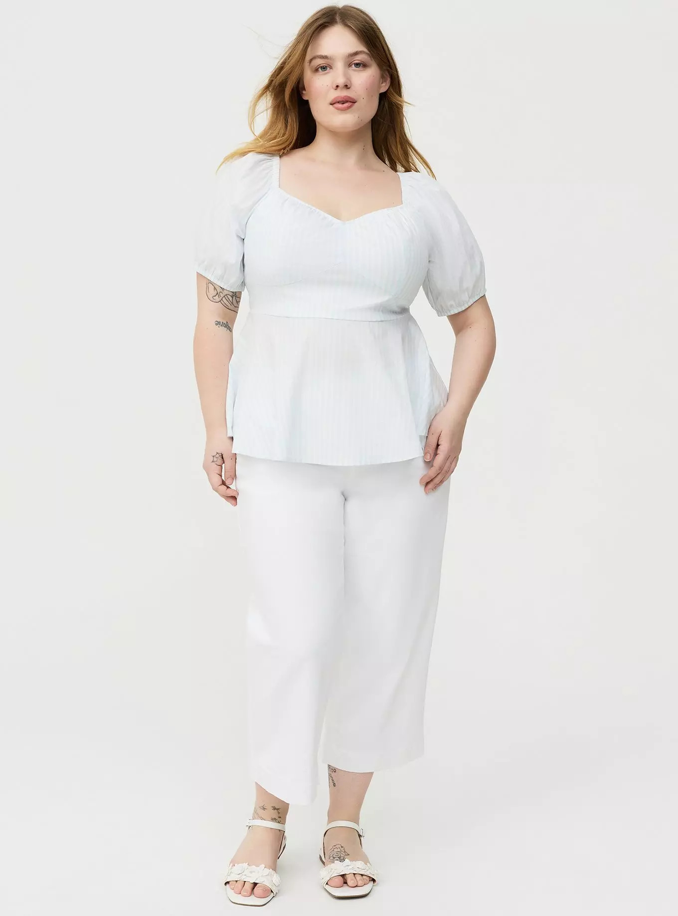 Poplin Peplum Top | Torrid (US & Canada)