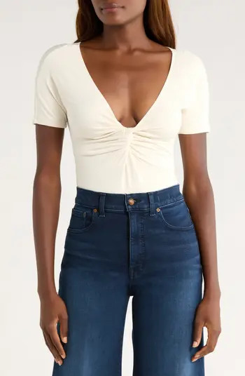 Twist Front Jersey Bodysuit | Nordstrom Rack