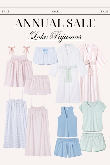 Lake Pajamas Annual Sale! Up to 50% off!!!
Spring pajamas, family pajamas, pajamas sale, sale alert, robes, pajama sets, night gowns 

#LTKSeasonal #LTKsalealert #LTKfindsunder100