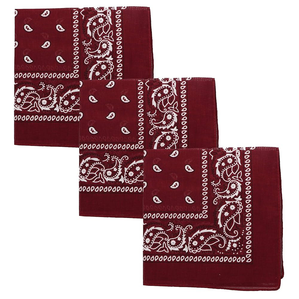Motique Accessories Set of 3 Jumbo Bandanas | Amazon (US)