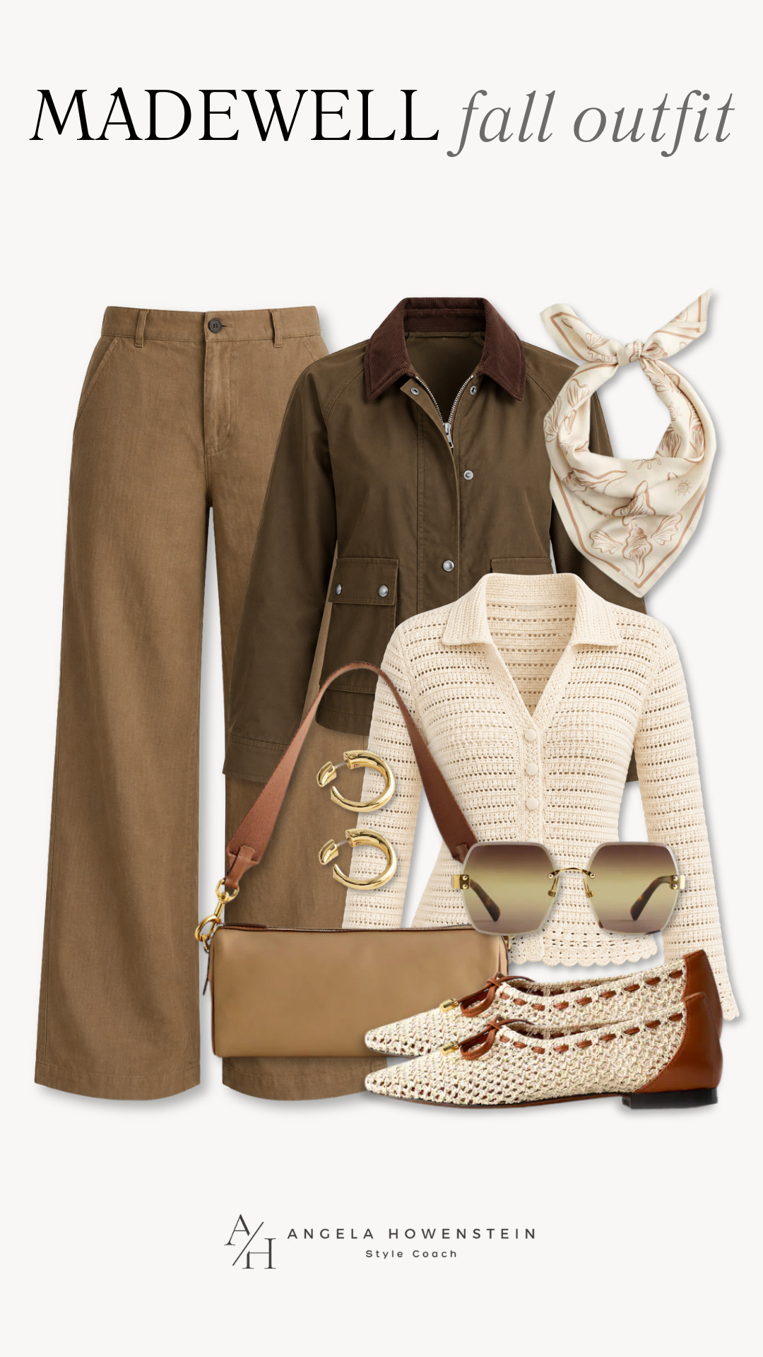 This Madewell fall outfit is all about beautiful neutrals and easy layering. Olive, camel, cream, and brown come together with a utility jacket, wide-leg pants, textured knit, and woven flats for a polished look that works all season.

👩‍💻 LTK PRO TIPS
❤️ Heart = Support my posts ;-)
🔖 Save = Get sale & restock alerts for the things you love!
📋 Lists = Keep favorites organized (List ideas: Christmas, Birthdays, and Vacations!)
📲 Share = Send lists and products to a friend (or your daughters like me).
💬 Comment = Ask me anything, and I’ll answer. ;-) 

 #LTKootd #LTKSeasonal #LTKOver40