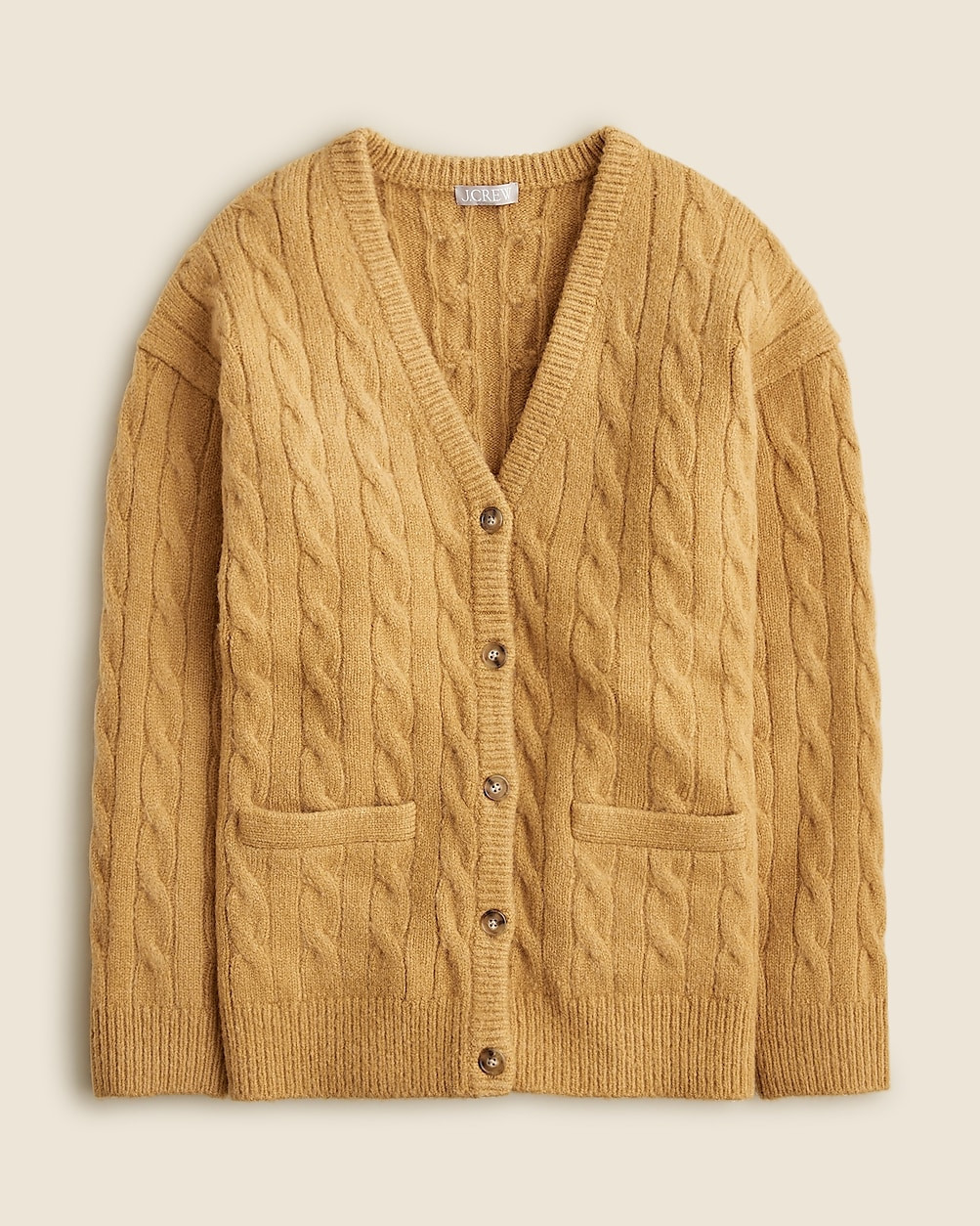 Relaxed cable-knit cardigan sweater | J. Crew US