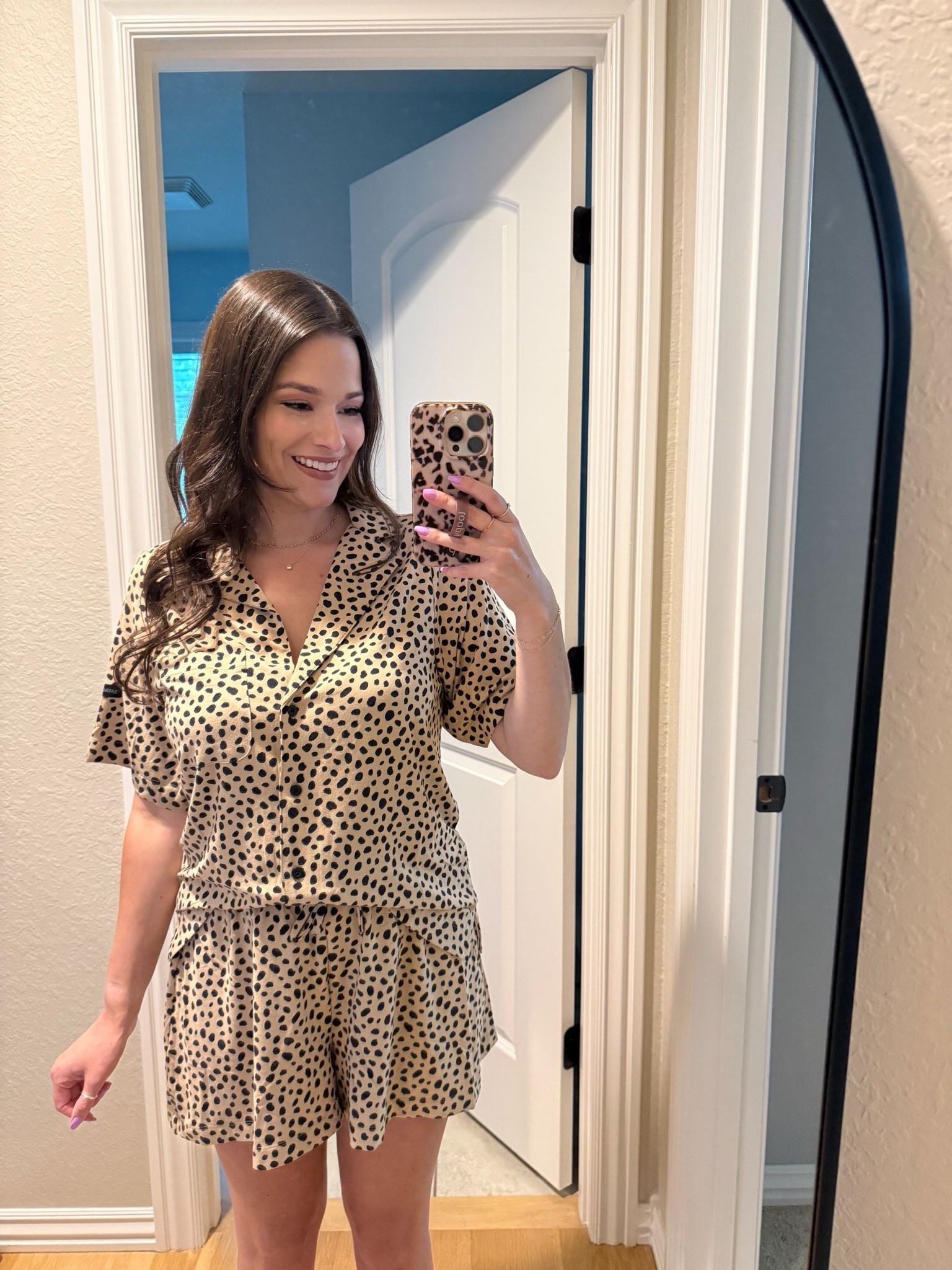 the softest pjs I own 🤭 and maybe also the cutest! I adore this print! 

Pajamas, leopard print, pjs, loungewear, lounge,

#LTKHome #LTKTravel #LTKselfcare