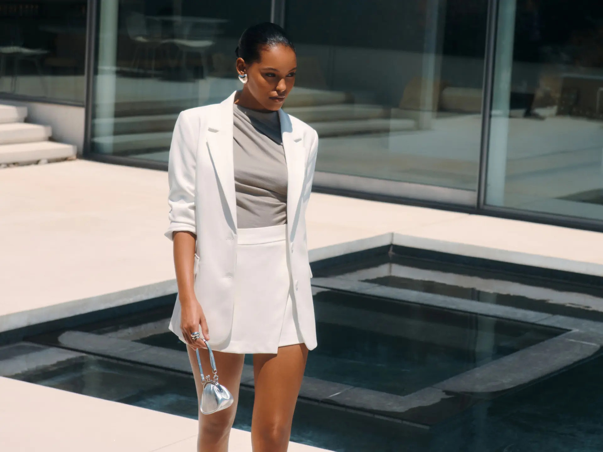 Lorelei Two Button Blazer | Dynamite Clothing