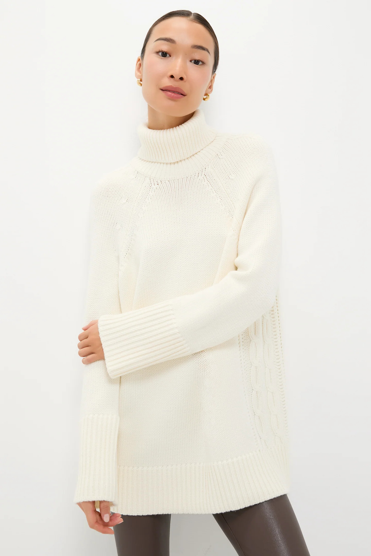 Ivory Louisa Turtleneck Sweater | Tuckernuck (US)