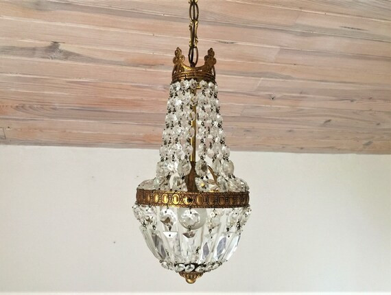 French crystal glass chandelier / crystal light fixture / French home decor / montgolfier ballroo... | Etsy (CAD)