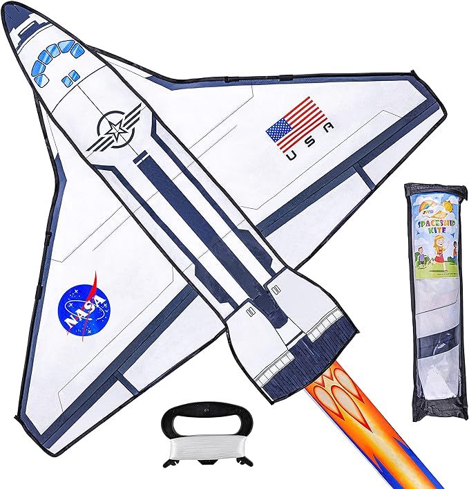 JOYIN Spaceship Kite Easy to Fly Huge Kites for Kids and Adults with 262.5 ft Kite String, Large ... | Amazon (US)