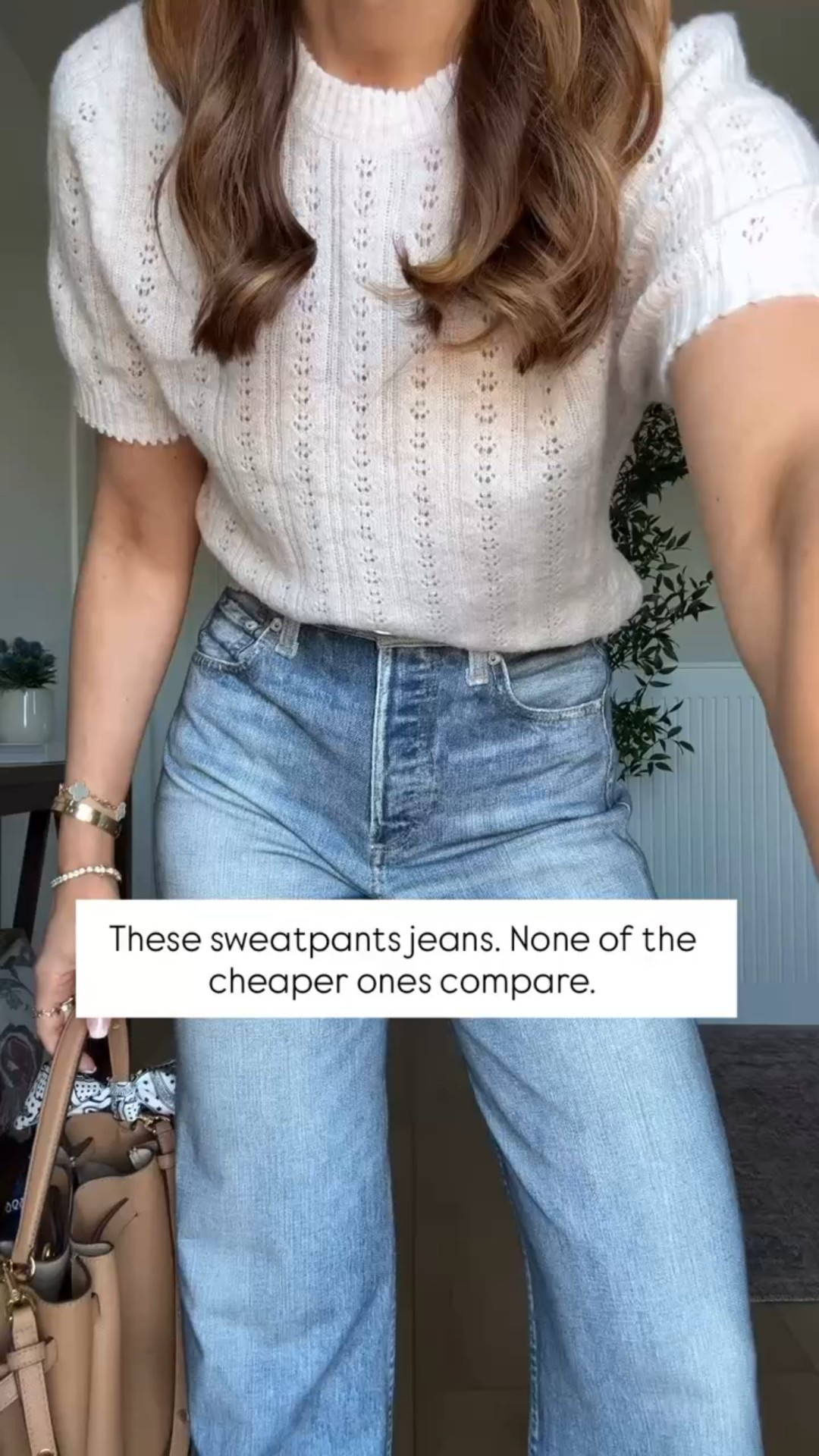 Things I would buy tomorrow if I lost them today! These are some of my tried and true favorites! The best sweatpants jeans in 23 (size down!! They run a little big!). Target sweater top. Dolce Vita woven flats are TTS. Tory Burch romy bucket bag. Spring outfit. Elevated casual outfit. Mom outfit. 


#LTKPetite #LTKgrwm #LTKootd