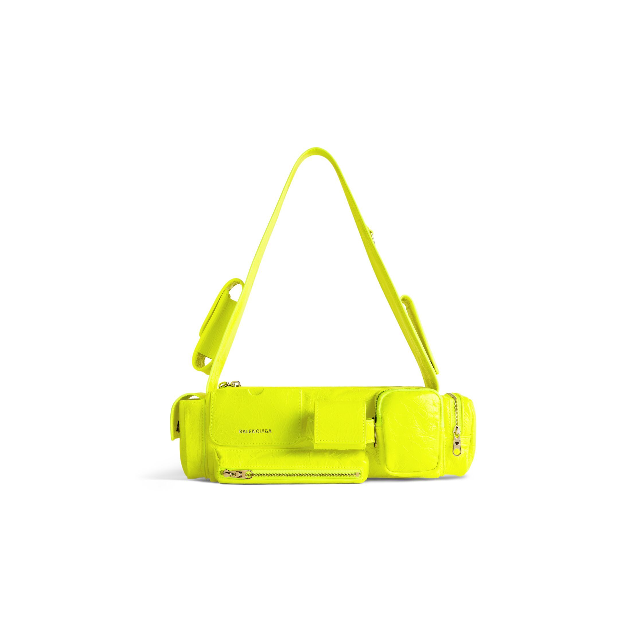 Women's Superbusy Xs Sling Bag  in Fluo Yellow | Balenciaga