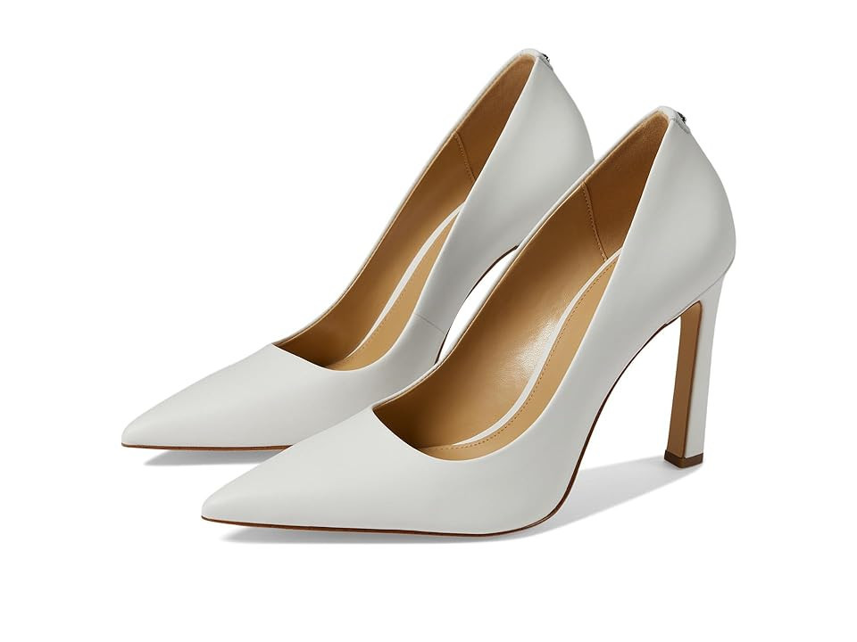MICHAEL Michael Kors Amara Pump High Women's Heels Optic White 1 : 10 M, Leather | Zappos
