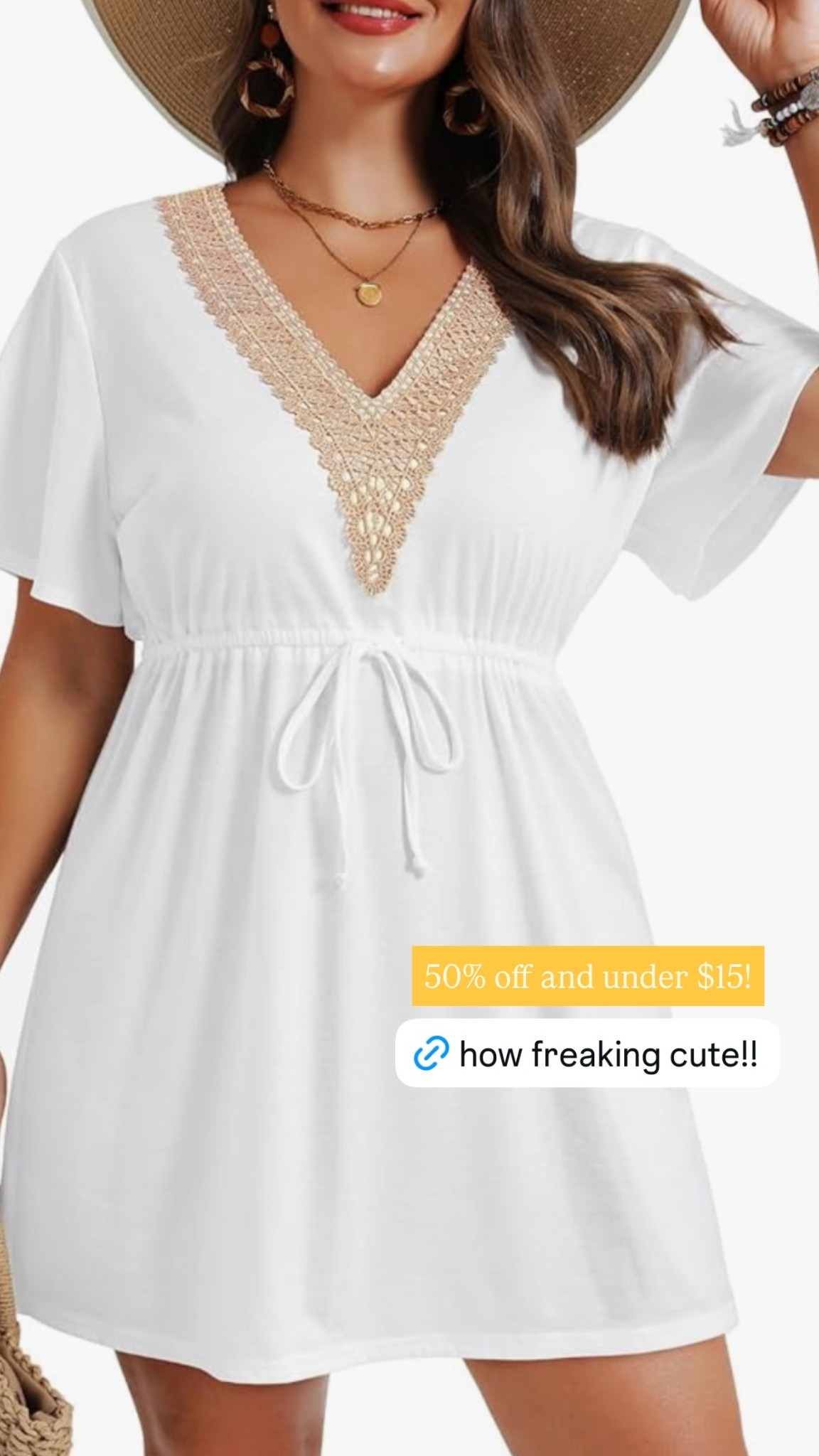 How freaking cute!!! 50% off and under $15!😍

#LTKPlusSize #LTKSaleAlert #LTKSwim