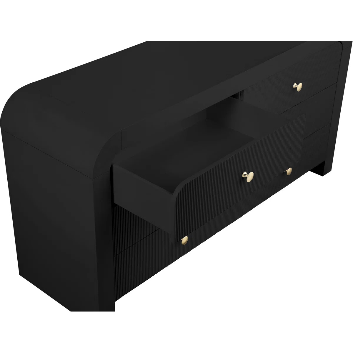 Alessondra 6 Drawer Fluted 62" W Dresser | Wayfair North America