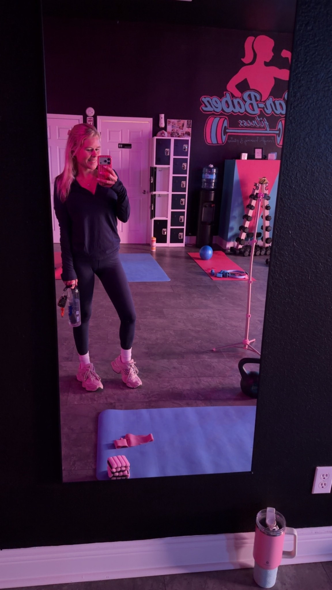 Wearing a small in the entire outfit 