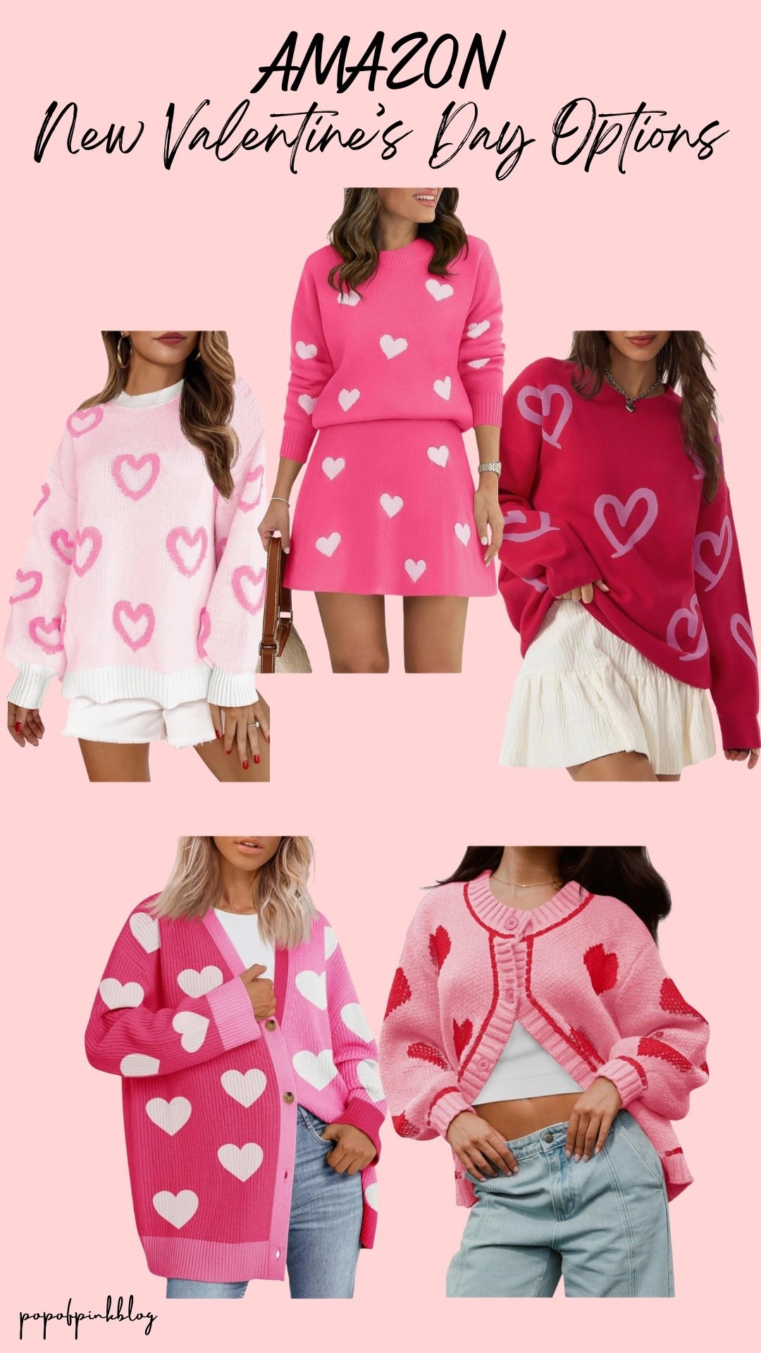Valentine’s Day Options💘💖
Valentine’s Day sweaters, Valentine’s Day outfits, Amazon sweaters, heart sweaters, pink sweater 

#LTKFindsUnder50 #LTKSeasonal
