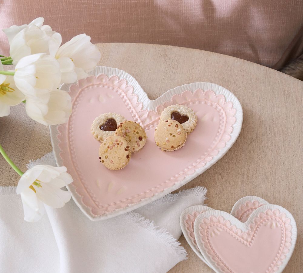 Cookie Heart Serving Platter | Pottery Barn (US)