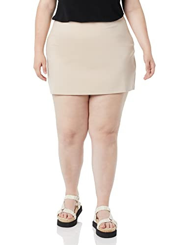 Amazon Essentials Women's Ponte A-Line Mini Skirt (Previously Daily Ritual), Taupe, XX-Large | Amazon (US)