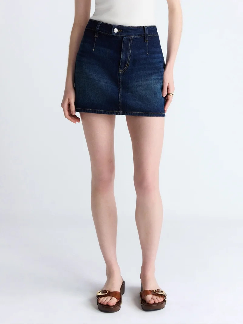 Scoop Women's Denim Skort, Sizes 0-18 | Walmart (US)