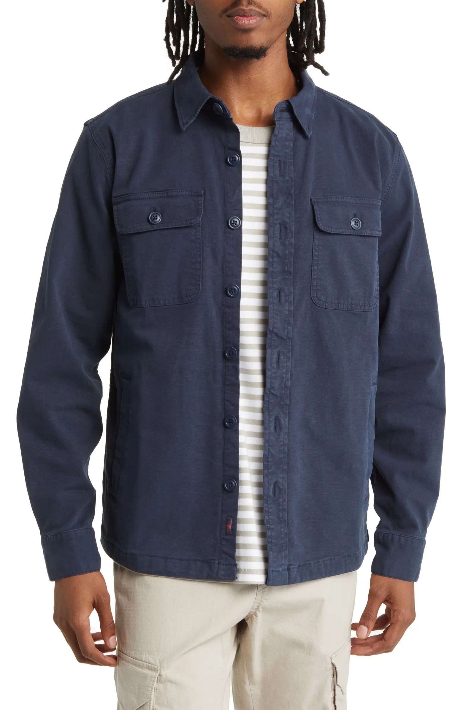 Faherty CPO Cotton Shirt Jacket | Nordstrom | Nordstrom
