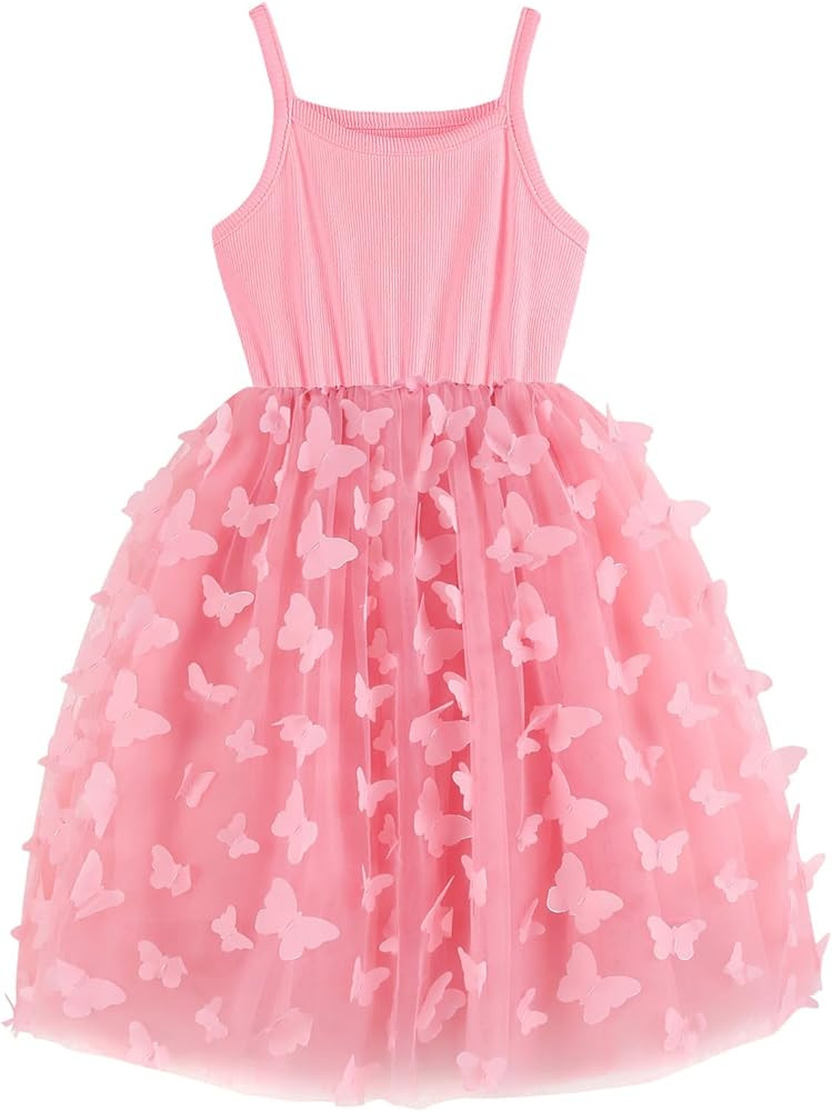 GSVIBK Baby Girls Tutu Dress Toddler Cotton Tutu Dress Sleeveless Infant Tulle Dresses Princess P... | Amazon (US)