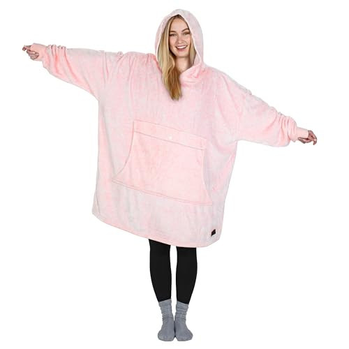 Catalonia Pink Oversized Blanket Hoodie Sweatshirt, Wearable Fleece Pullover for Adults Men Women | Amazon (US)