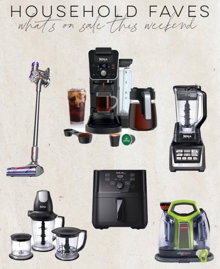 Holiday Weekend Sale! My most used household appliances! 
.
.
.
.
#memorialdayweekend #bissell #household #smallappliances #ninjaappliances #ninjablender #airfryer #dyson #dysonvacuum #stainremover #coffeemaker #kitchenappliance 

#LTKhome #LTKunder100 #LTKsalealert