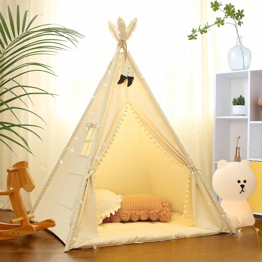 LIONHERZ\u00ae DAS ORIGINAL Tipi Zelt Kinder 100% Baumwolle | Kinderzelt Indoor | Amazon (DE)