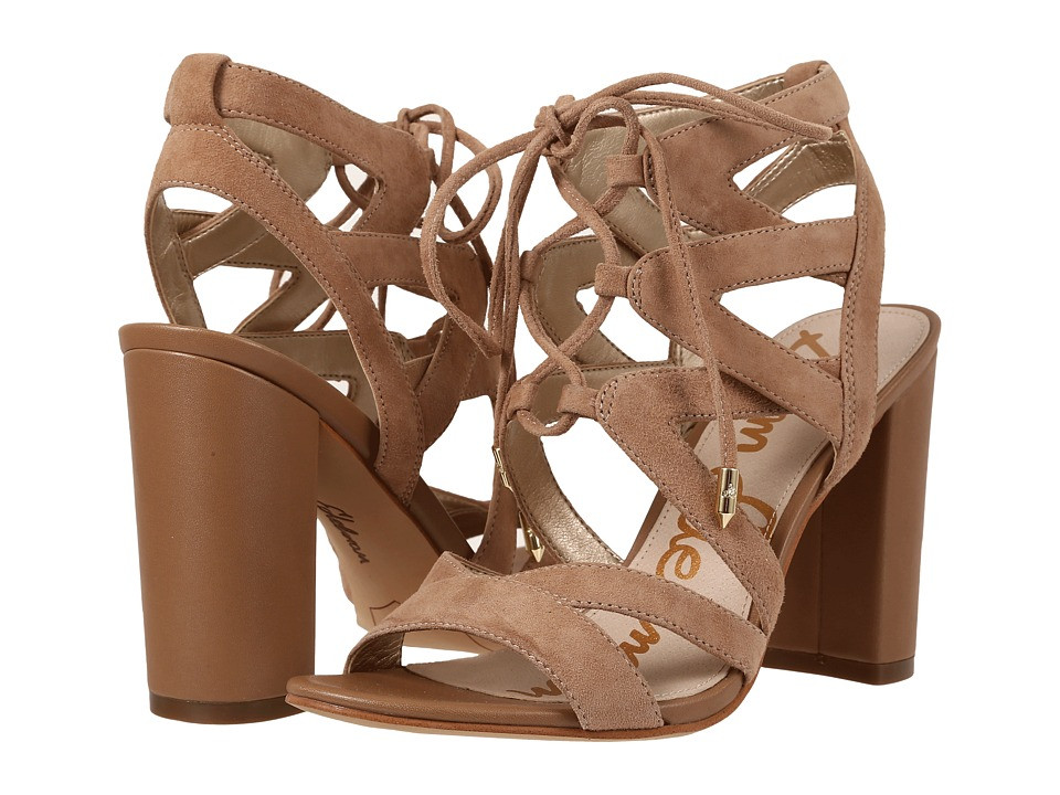 Sam Edelman - Yardley (Golden Caramel Kid Suede Leather) High Heels | 6pm