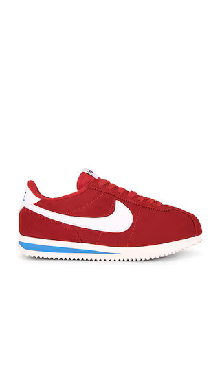 Nike Cortez Suede Sneaker in Red. - size 7.5 | Revolve Clothing (Global)