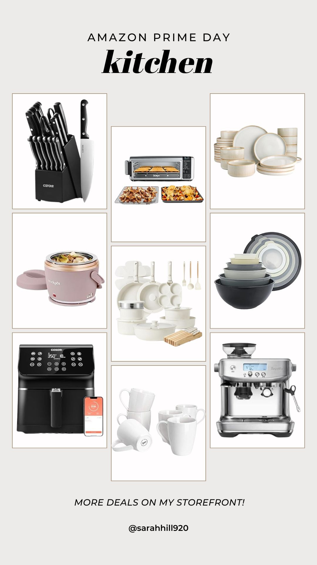 Kitchen finds on sale for Amazon Prime Day!

Knife set, espresso machine, dinnerware set, pots and pans, coffee mugs, air fryer 

#LTKSaleAlert #LTKHome