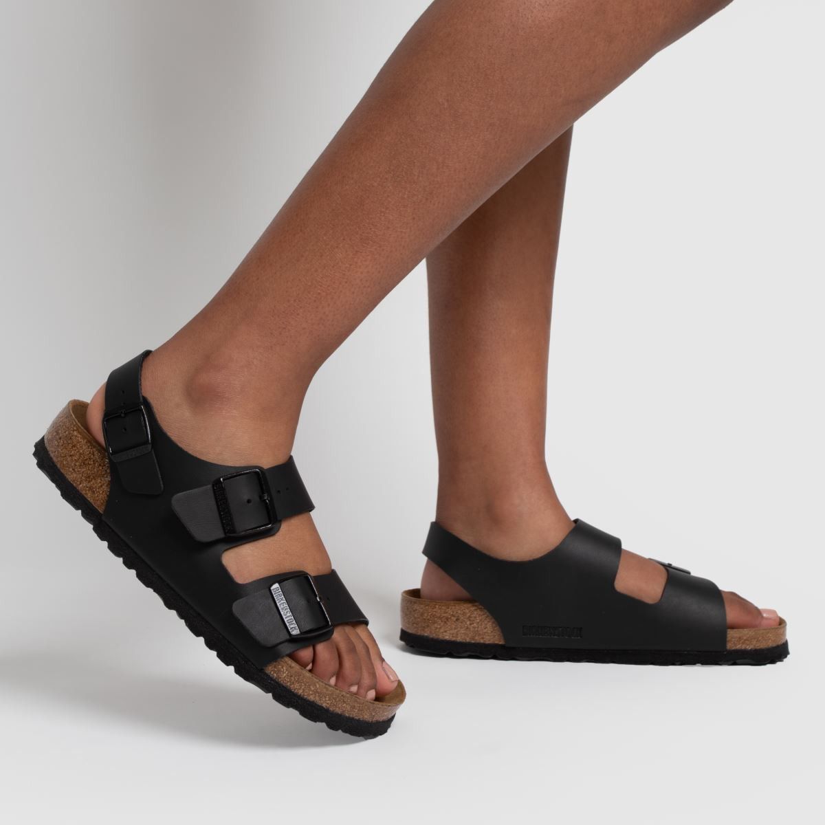 BIRKENSTOCK milano sandals in black | Schuh