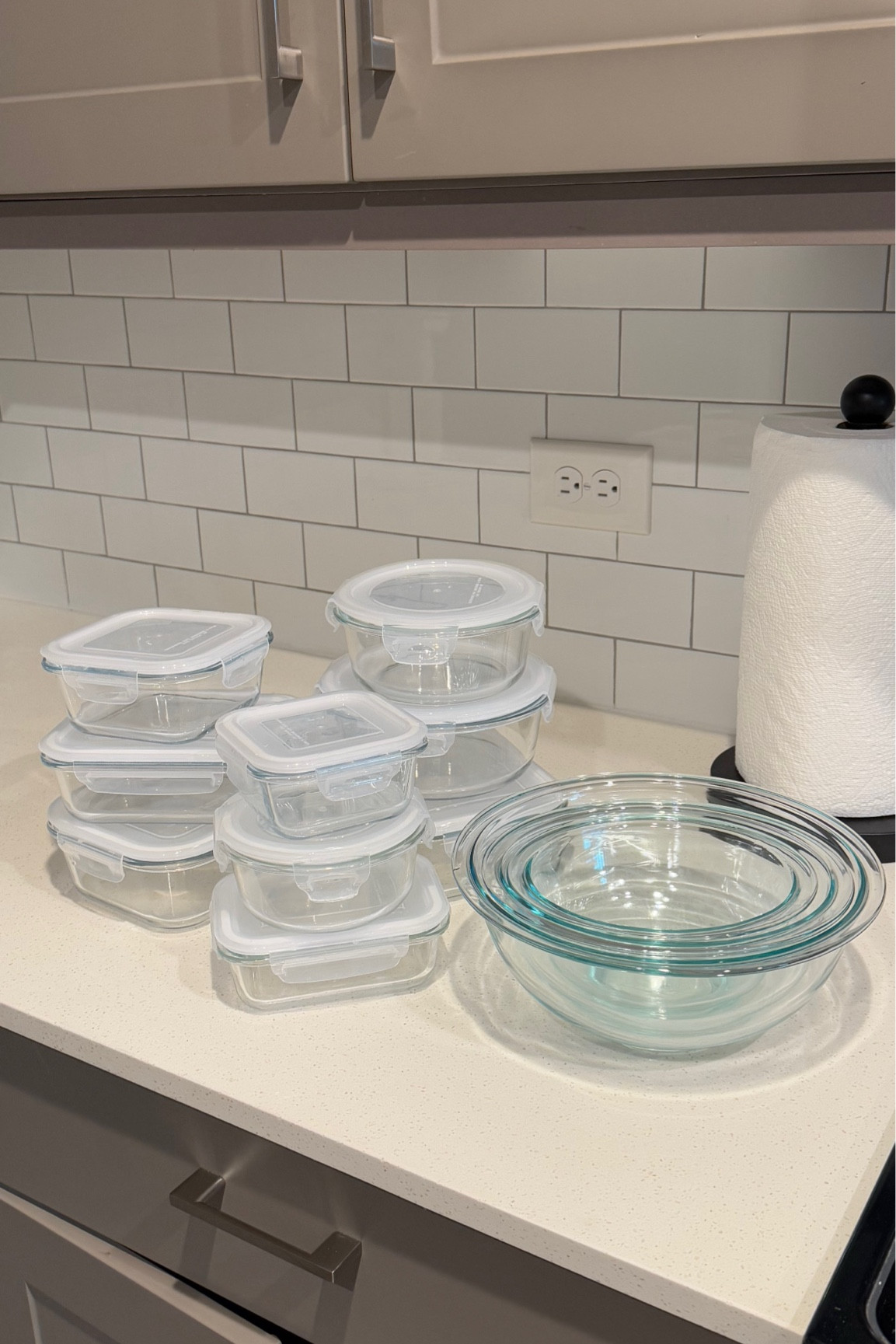 glass containers + bowls are better for the environment, does not contain microplastics (harmful chemicals that can get into your food) and are more sustainable. mine are from amazon 

#LTKHome