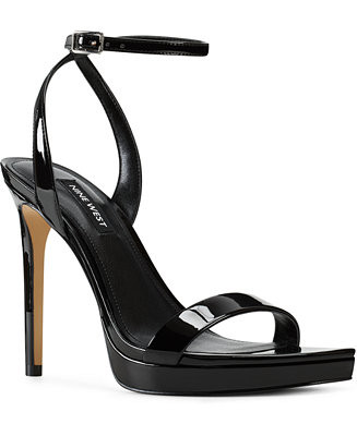 Nine West Women's Zadie Square Toe Stiletto Heel Dress Sandals - Macy's | Macy's