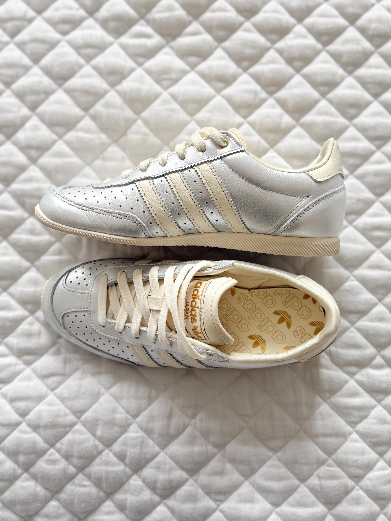 These adidas Originals Disco Japan trainers are currently 50% off on ASOS and such a good find.

Metallic silver with cream detailing makes them really easy to style with everything from jeans to dresses, but still a bit different to your usual white trainer.

They’ve that low-profile, slim shape similar to Sambas and Gazelles, with a gum sole that always looks flattering on.

Perfect for summer — ideal for outdoor events, gigs, festivals or days out when you want to be comfortable but still feel put together.

#LTKstyletip #LTKireland #LTKeurope
