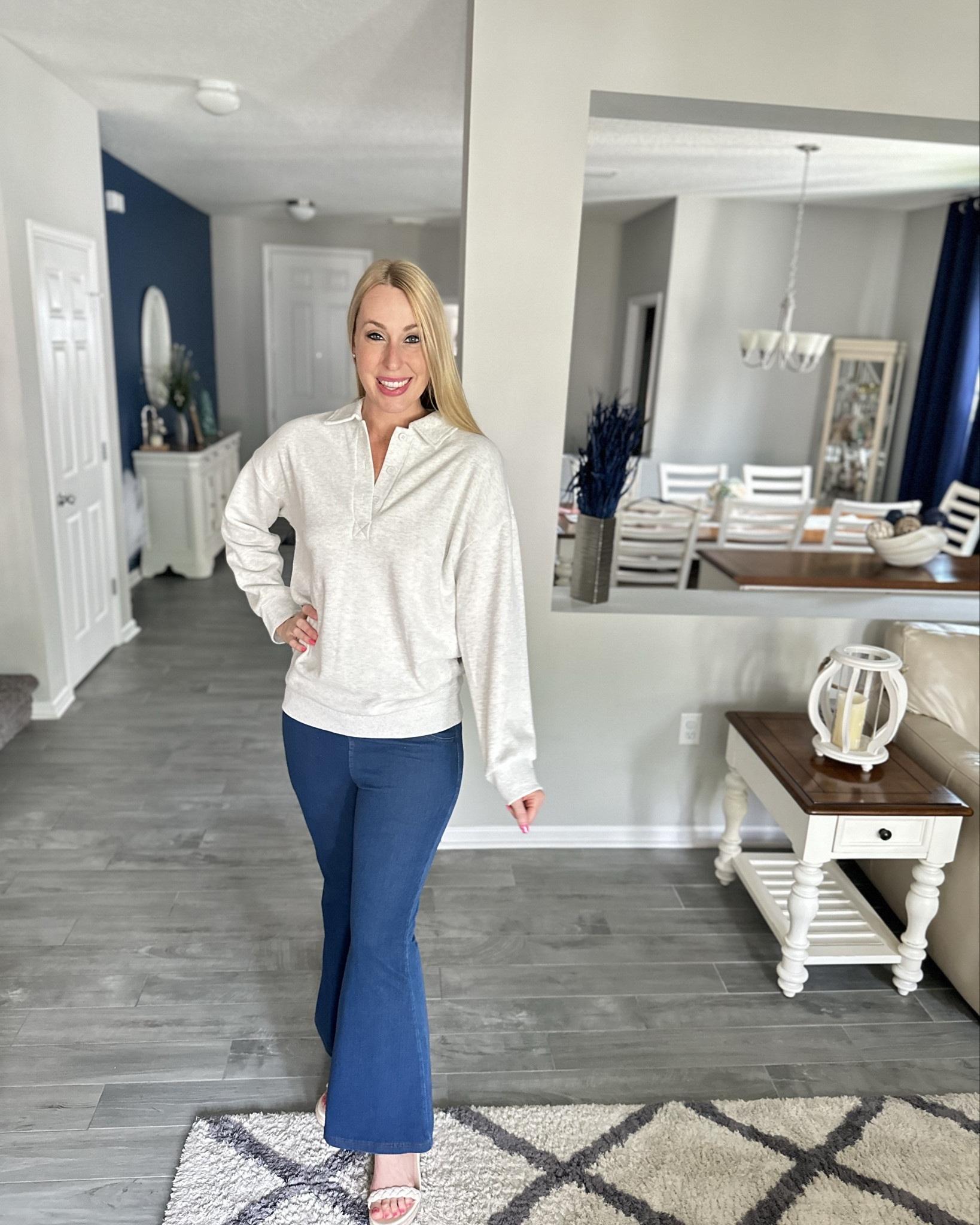 Super soft oversized pullover 
🤍 wearing the size small and it is so comfy 
🤍 great casual outfit for football games, running errands and back to school 

#LTKFindsUnder50 #LTKStyleTip #LTKFindsUnder100