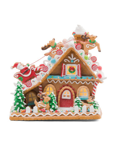12in Led  Gingerbread House | TJ Maxx