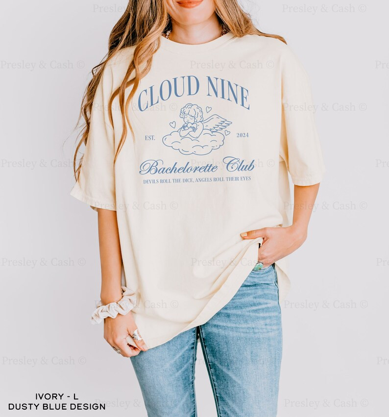 Cloud Nine Bachelorette Shirts Bride on Cloud Wine Shirt Cloud 9 Social Club Custom Bachelorette ... | Etsy (US)