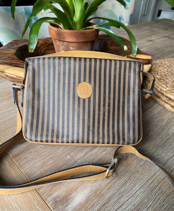 Vintage Authentic Fendi Italy Designer Crossbody Handbag Tan - Etsy | Etsy (US)