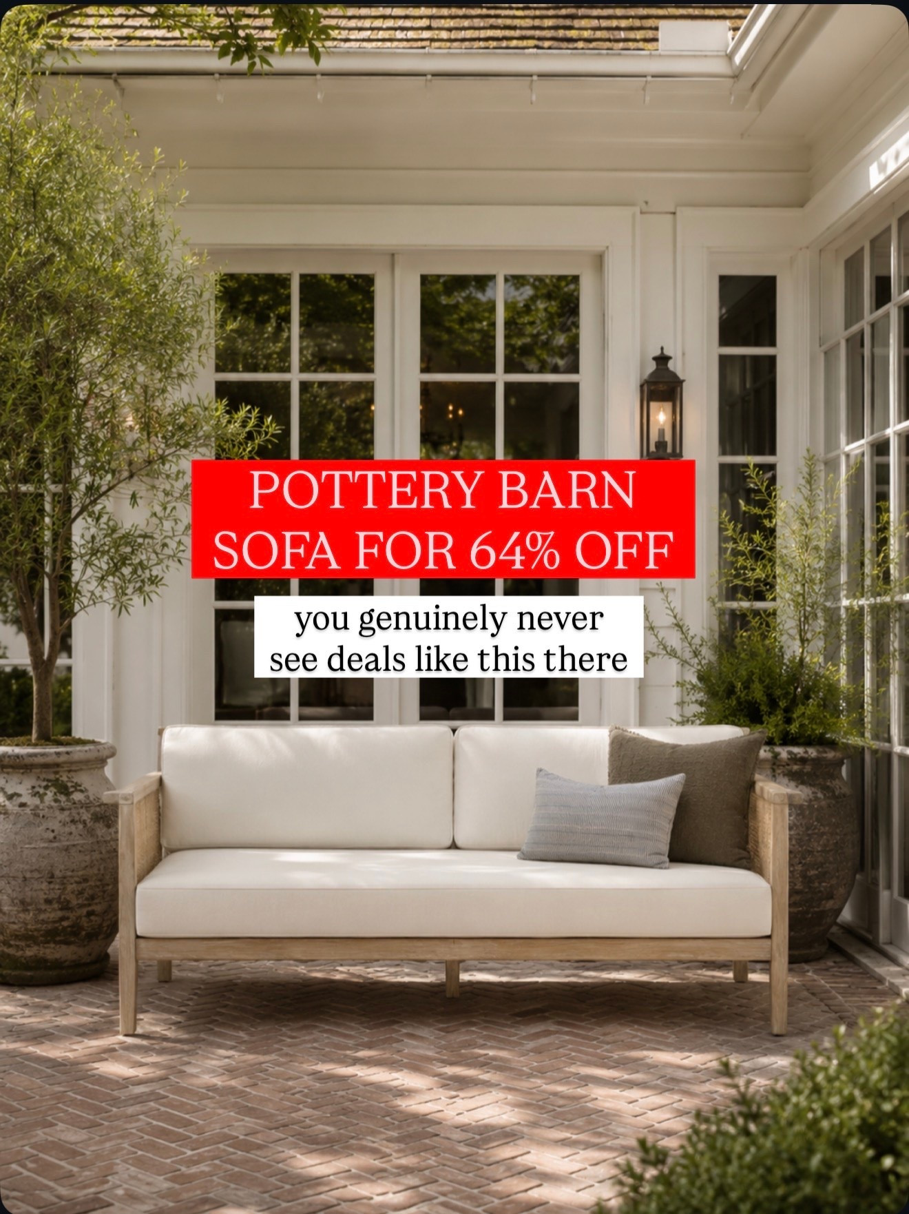 Rare sale on this outdoor Kain sofa from Pottery Barn 64% off run for this will sell out fortune patio must have

#LTKSaleAlert #LTKHome