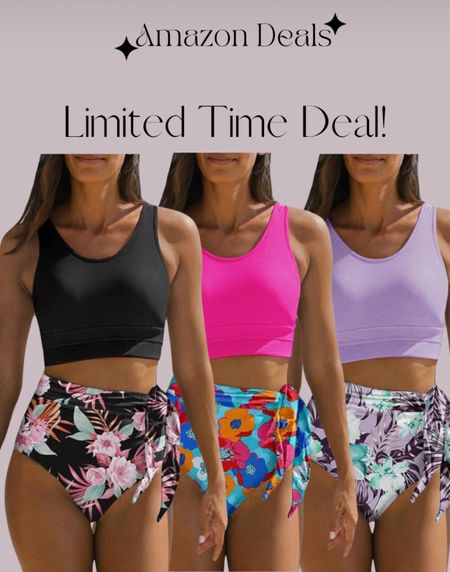 Amazon deals / Dokotoo Womens Scoop Neck Racerback High Waisted Bikini Sets Two Piece Swimsuit Floral Print Tummy Control Bathing Suit

#LTKtravel #LTKfindsunder50 #LTKswim