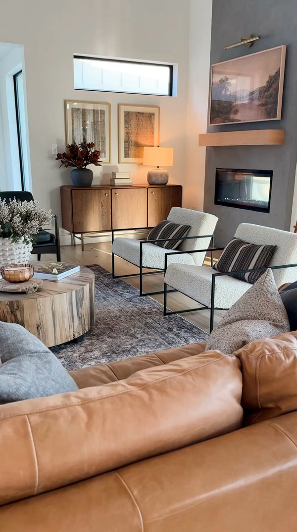 Golden hour in our living room is pure magic!
