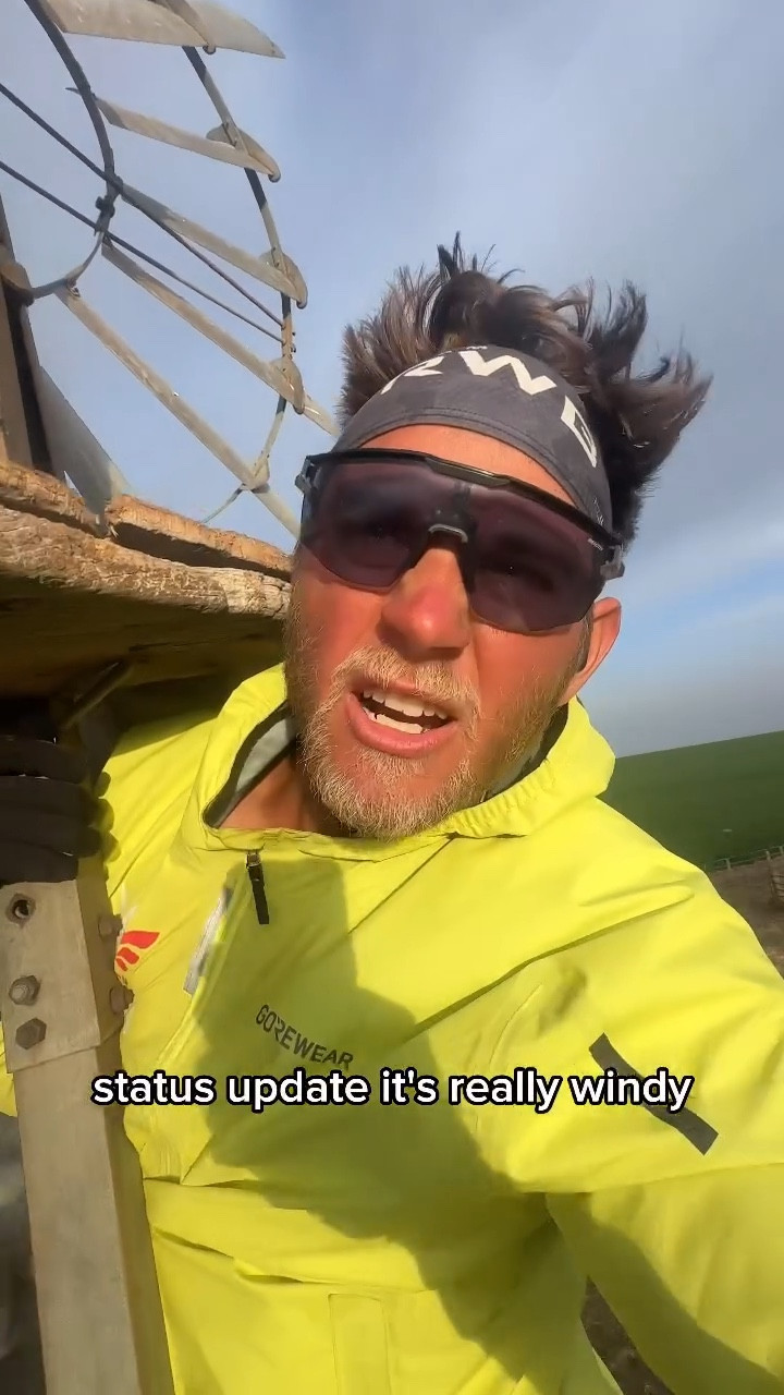 Transcon throwback. Exactly a year ago on this day I climbed a sketchy weathervane in Kansas. An 8 mile construction zone meant @rob.sembiante and I were left unsupervised for 2 hours. I also learned how to drive some construction equipment… 👀 

#fitness #runner #athlete #ultrarunning #transcon

#LTKActive #LTKMens