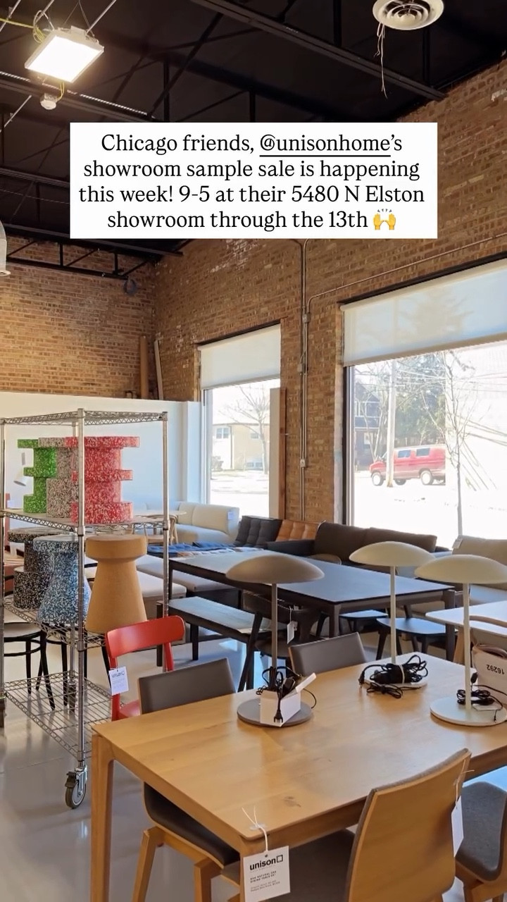 Chicago friends, @Unison ’s showroom sample sale is happening this week! 9-5 at their 5480 N Elston showroom through the 13th 🙌

#LTKHome