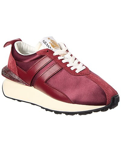 Satin & Leather Sneaker | Rue La La